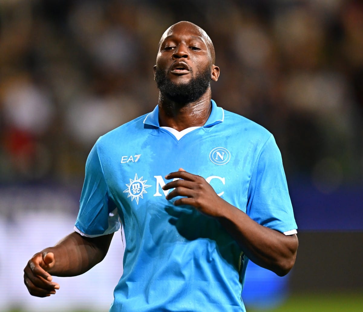 Romelu Lukaku in action for Napoli