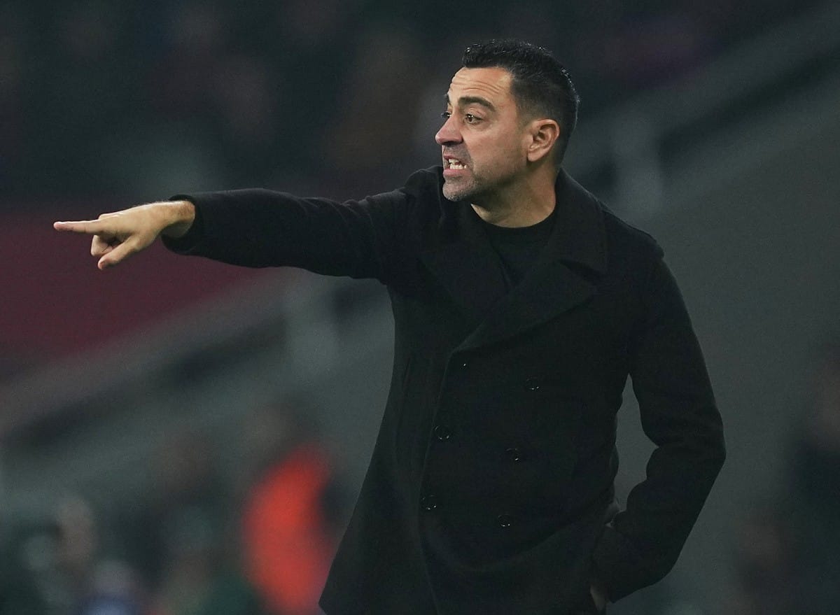 Xavi during his time as Barcelona manager