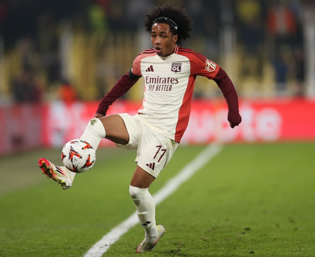 Malick Fofana in action for Olympique Lyon