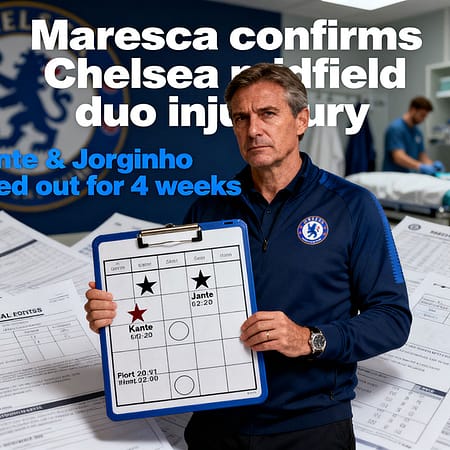 Maresca confirms Chelsea midfield duo are injured 
